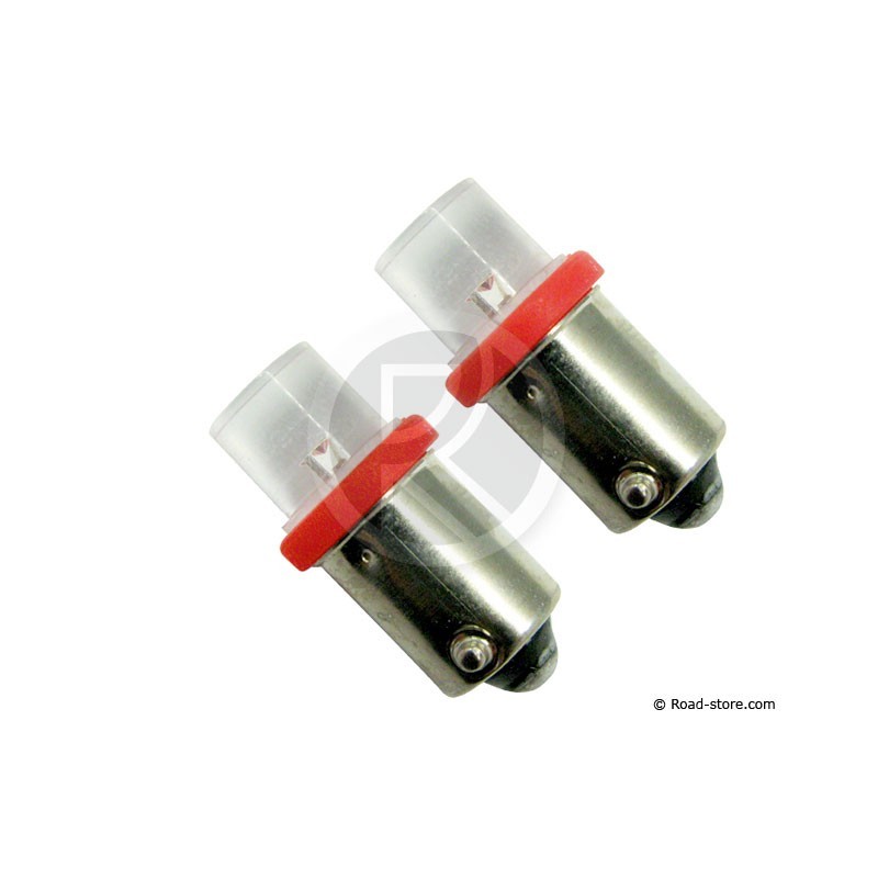 Bulb 1 LED BA9S 24V Red X2 - Road Store
