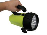 Superbright led spotlight 9LED 12V/230V rechargeable