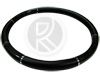 Couvre volant luxe noir et chrome Diam: 44 � 46 cm