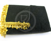 Couvre-couchette de Cabine PL en velours noir � franges or