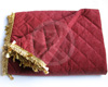 Couvre-couchette de Cabine PL en velours rouge � franges or
