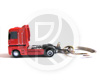 Porte-clef RENAULT MAGNUM 500 rouge