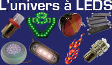 L'univers � led : Ampoules, plaques, feux, d�corations...