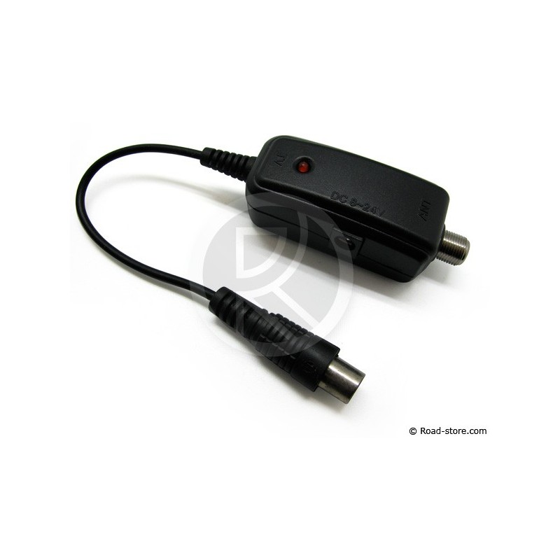 AMPLIFICADOR ANTENA TV STANDARD 12/24V CABLE 130 CM