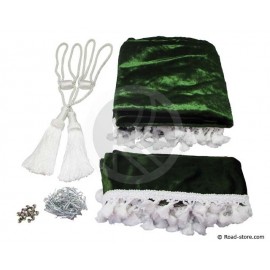 Universal truck curtains set green bottle