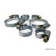 Hose & tube clamps in galvanized iron with screw 7 piece