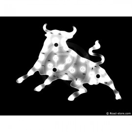 Dekoration leuchtender Stier LEDS 24V Weiß
