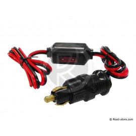 RUNCCI-YUN Auto Zigarettenanzünder Stecker 15 A 12 V 24 V mit LED