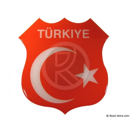 Self-adesive embossed sticker "TÜRKIYE"