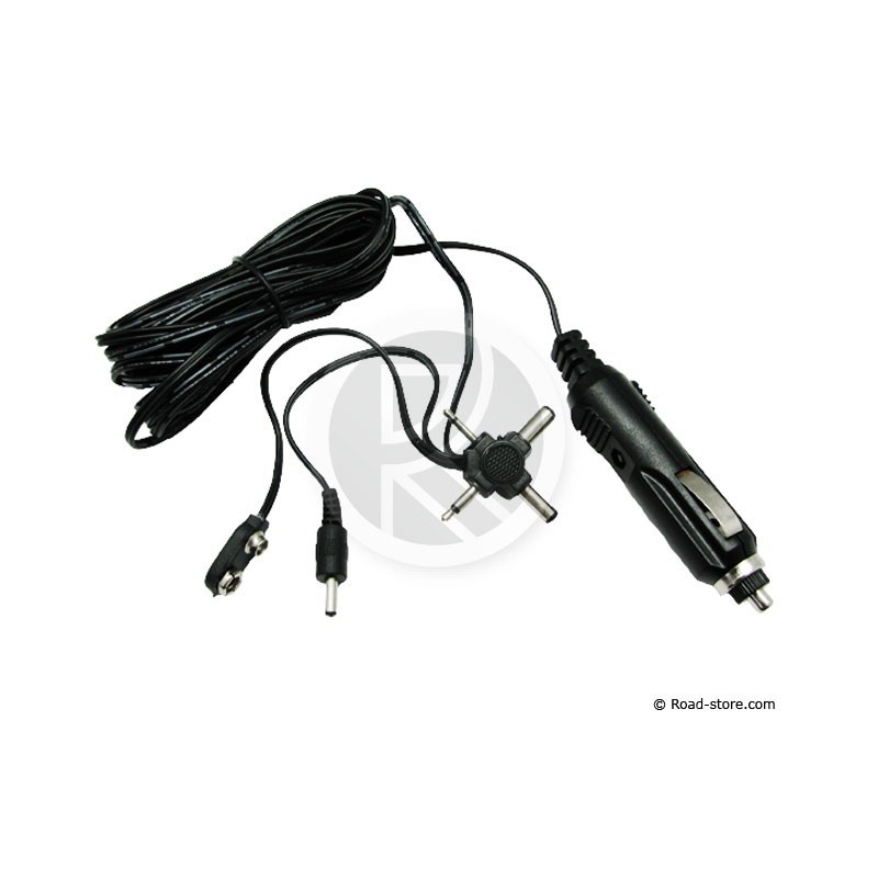 Zigarettenanzünder stecker 12/24V + Adapter kreuz 4in1 für TV-Antenne -  Road Store