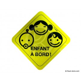 Disc "child on board" ELECTROSTATIC 14CM