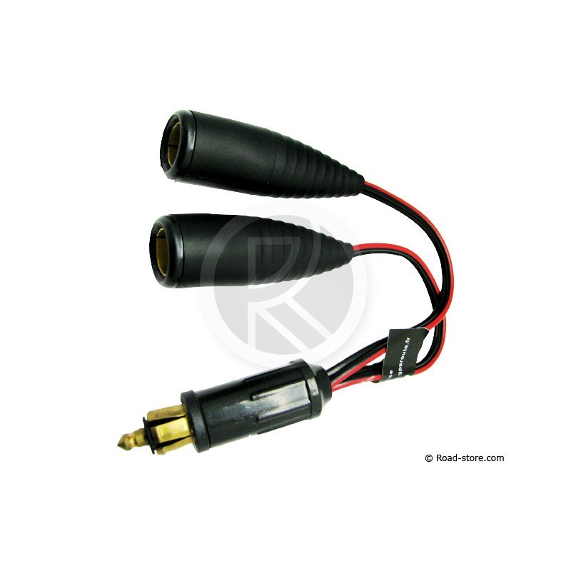 Doppel Zigarettenanzünder Adapter Din 12/24V 12A - Road Store