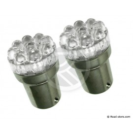 Bulb 9 LEDS T18-01 24V White X2