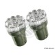 Glühbirne 9 LEDS T18-01 24V Rot X2