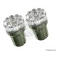 Bulb 9 LEDS T18-01 12V Blue X2