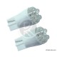 Bulb 4 LEDS WEDGE BASE T10 24V White X2