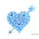 Decoration Heart LEDS 12V Blue