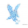 DECORATION AIGLE LUMINEUX A LEDS 12V BLEU