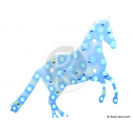 Dekoration Pferd LEDS 12V Blau