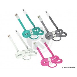 Flachkabelanschluss iPHONE 5/5S/5C LIGHTNING - USB 2.0 