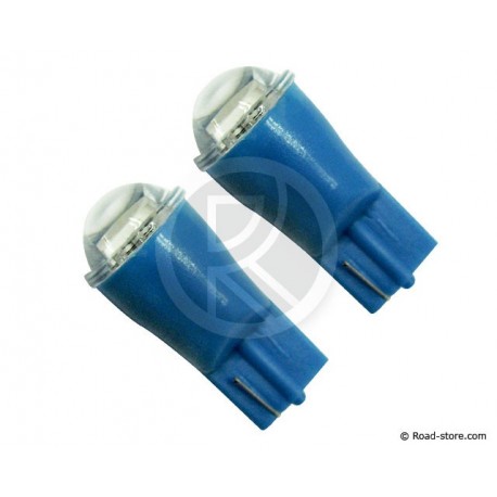 Bulb 1 SMD LED WEDGE BASE T10 24V Blue X2