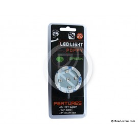 SUPPORT LUMINEUX DESODO MECHE 5 LEDS 12/24V VERT