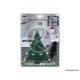 SAPIN LUMINEUX 23 X 25CM 70 LEDS VERT ET BLANC 12/24V