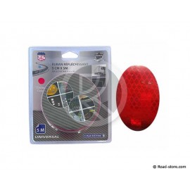 RUBAN REFLECHISSANT ROUGE ADHESIF 5CM X 5M