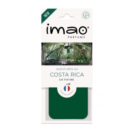IMAO CARTE PARFUMEE  AVENTURES AU COSTA RICA (Vert)