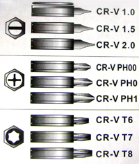 Tournevis de prÃ©cision - stylo 9 en 1